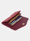 Caprese Ingrid Flapover Wallet Large Maroon