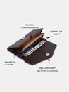 Caprese Ingrid Flapover Wallet Large Plum