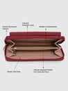 Caprese Ingrid Wallet Medium Maroon