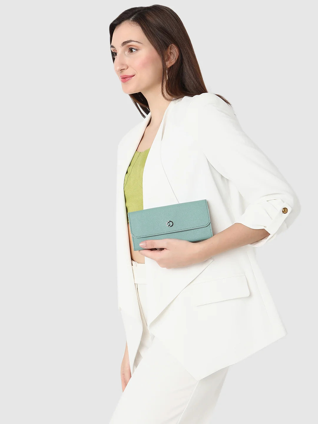 Caprese Janne Flapover Wallet Medium Mint