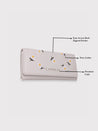 Caprese Kyle Flapover Wallet Medium Light Grey