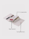 Caprese Kyle Flapover Wallet Medium Light Grey