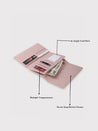 Caprese Kyle Flapover Wallet Medium Soft Pink