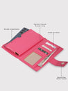 Caprese Luna Bifold Wallet Medium Fuchsia