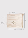Caprese Luna Wallet Small Trifold Cream