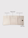 Caprese Luna Wallet Small Trifold Cream