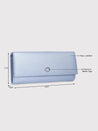 Caprese Mia Wallet Medium Flap Wallet Pearl Blue