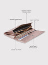 Caprese Mia Wallet Medium Flap Wallet Roase Gold