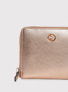 Caprese Mia Wallet Small Zip Around Rose Gold