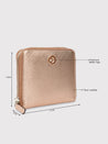 Caprese Mia Wallet Small Zip Around Rose Gold