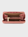 Caprese Miranda Zip Around Wallet Small Croco Pink