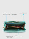 Caprese Mischa Wallet Medium Aqua
