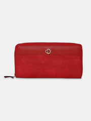 Caprese Olivia Large Red Zip Wallet