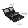 Caprese Popsicle Flap Wallet Small Black