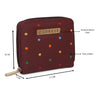 Caprese Popsicle Zip Around Wallet Small Maroon