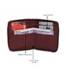 Caprese Popsicle Zip Around Wallet Small Maroon