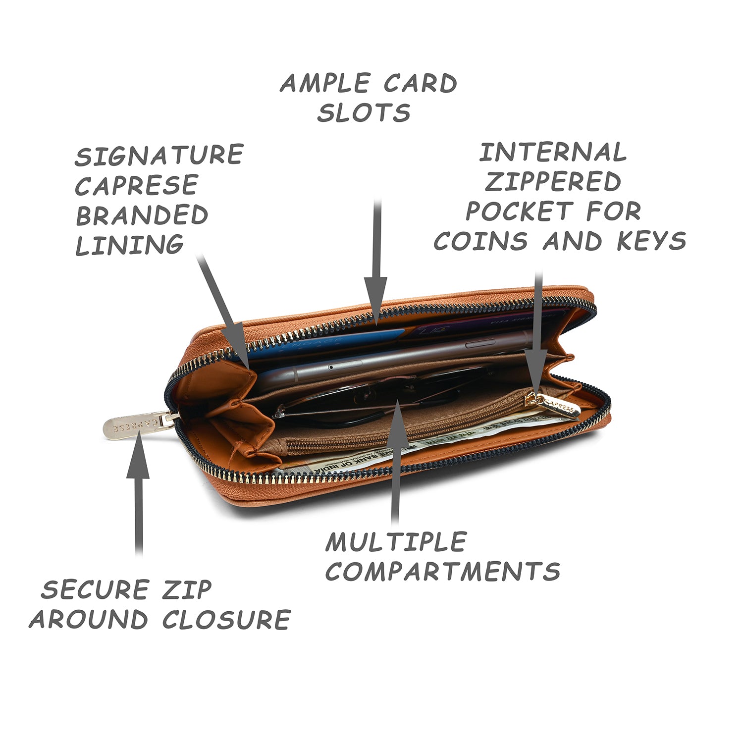Caprese Sabeena Wallet Large