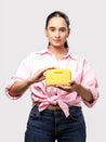 Caprese Sophia Wallet Small Zip Around Yellow