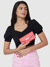 Caprese Uv9 Wallet Medium Coral