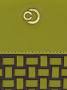 Caprese Zeta Zip Around Women'S Wallet Large Quilted Olive