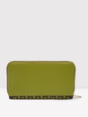 Caprese Zeta Zip Around Women'S Wallet Large Quilted Olive