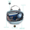 Caprese Blythe Nylon Backpack Medium Blue