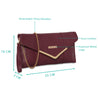 Caprese Dana Clutch Medium Crimson Red