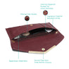 Caprese Dana Clutch Medium Crimson Red