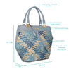 Caprese Claudia Satchel Large Navy & Blue