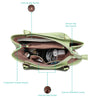 Caprese Claudia Satchel Large Olive & Green