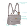 Caprese Erin Satchel Small Soft Pink Metallic