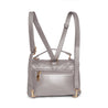 Caprese Erin Satchel Small Soft Pink Metallic