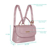Caprese Erin Satchel Small Soft Pink Metallic