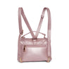 Caprese Erin Satchel Small Soft Pink Metallic