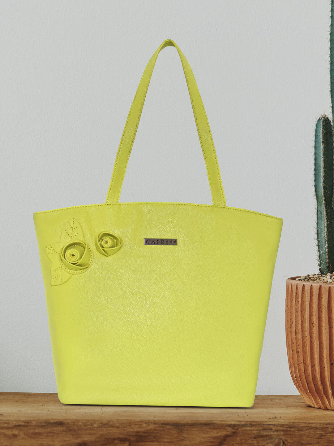 Caprese Rosamund Satchel Large Lime