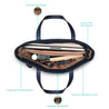 Caprese Rosamund Satchel Large Navy