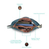 Caprese Rosalia Satchel Medium Teal/Bluish Grey