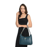 Caprese Rosalia Satchel Medium Teal/Bluish Grey