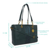 Caprese Samara Satchel Medium Dark Green