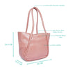 Caprese Beyonce Tote Large Dull Pink