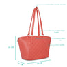 Caprese Til Tote Large Coral