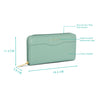 Caprese Athena Zip Around Wallet Medium Sage Green
