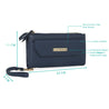 Caprese Mia Zip Wallet Large Blue