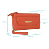 Caprese Mia Zip Wallet Large Orange