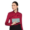 Caprese Sia Flap Wallet Medium Old Blue