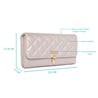 Caprese Sia Flap Wallet Medium Pink Metalic